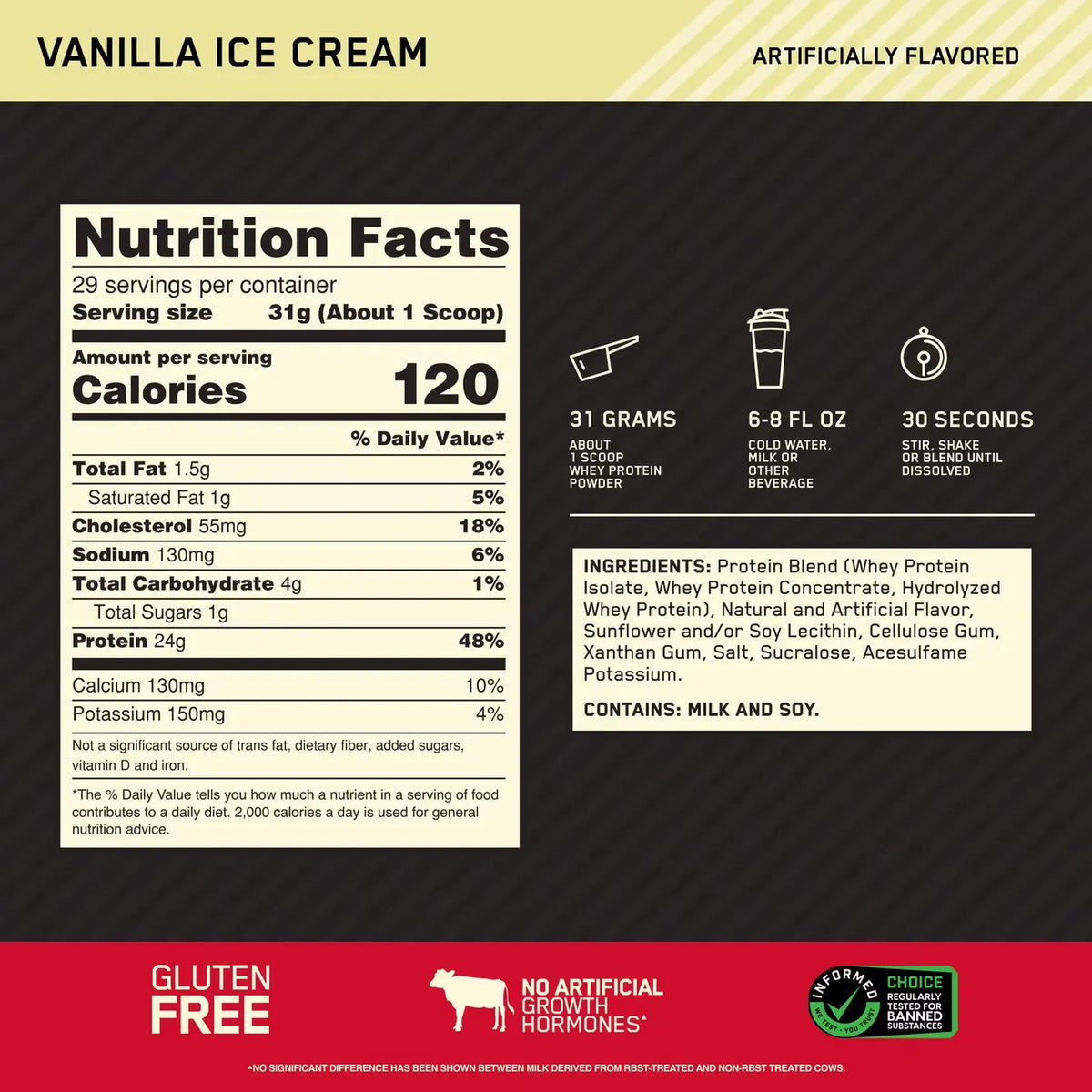 100% Isolate Gold Standard Optimum Nutrition 5 Libras