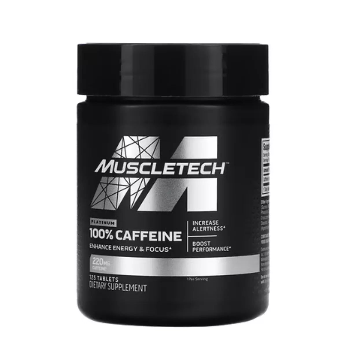 100% Platinum Caffeine 125 Capsulas Muscletech