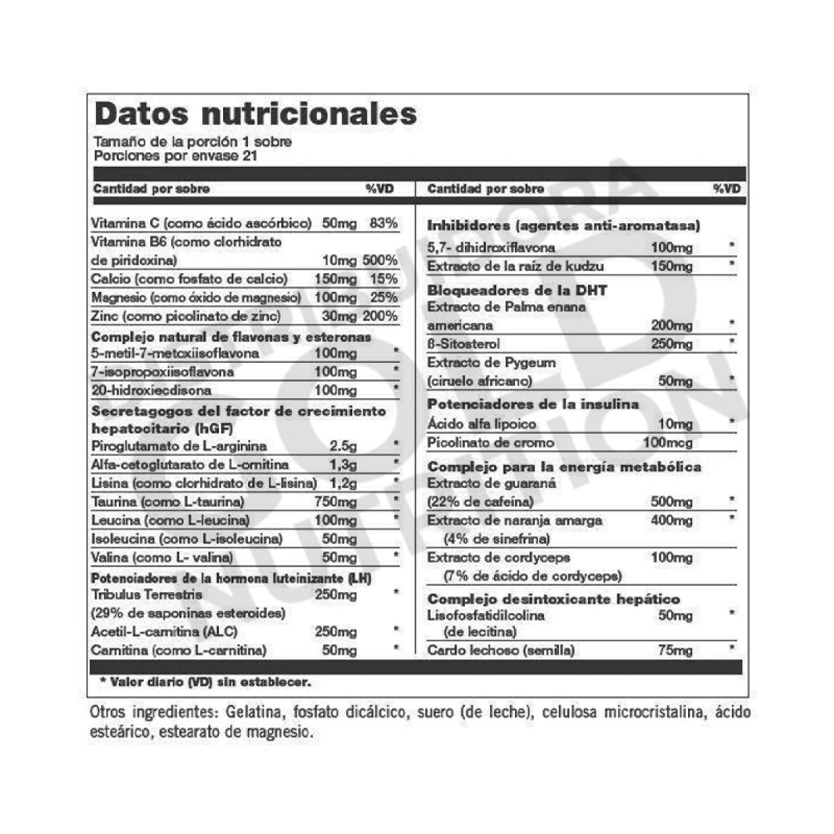 Animal M-Stak 21 Sobres Universal