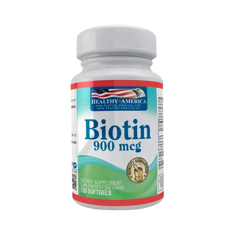 Biotin 120 Tabletas 900 Mcg Healthy America