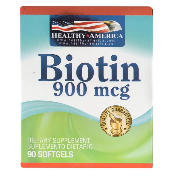 Biotin 90 Perlas 900Mg Healthy America