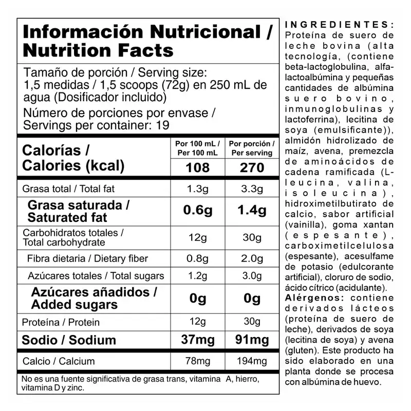 Bipro Mass - Proteína de suero de leche + HMB 3 Libras