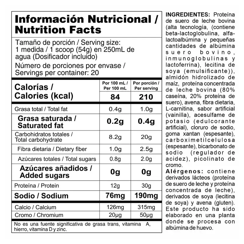 Bipro Ripped - Proteína de suero de leche 2.4 Libras