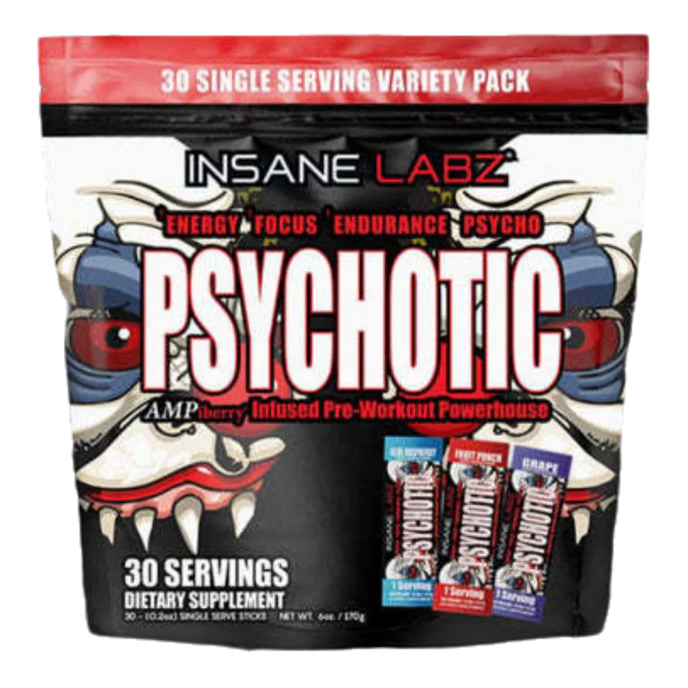 Bolsa Psychotic Tradicional x30 Sachets Sabores Surtidos  Insane Labz