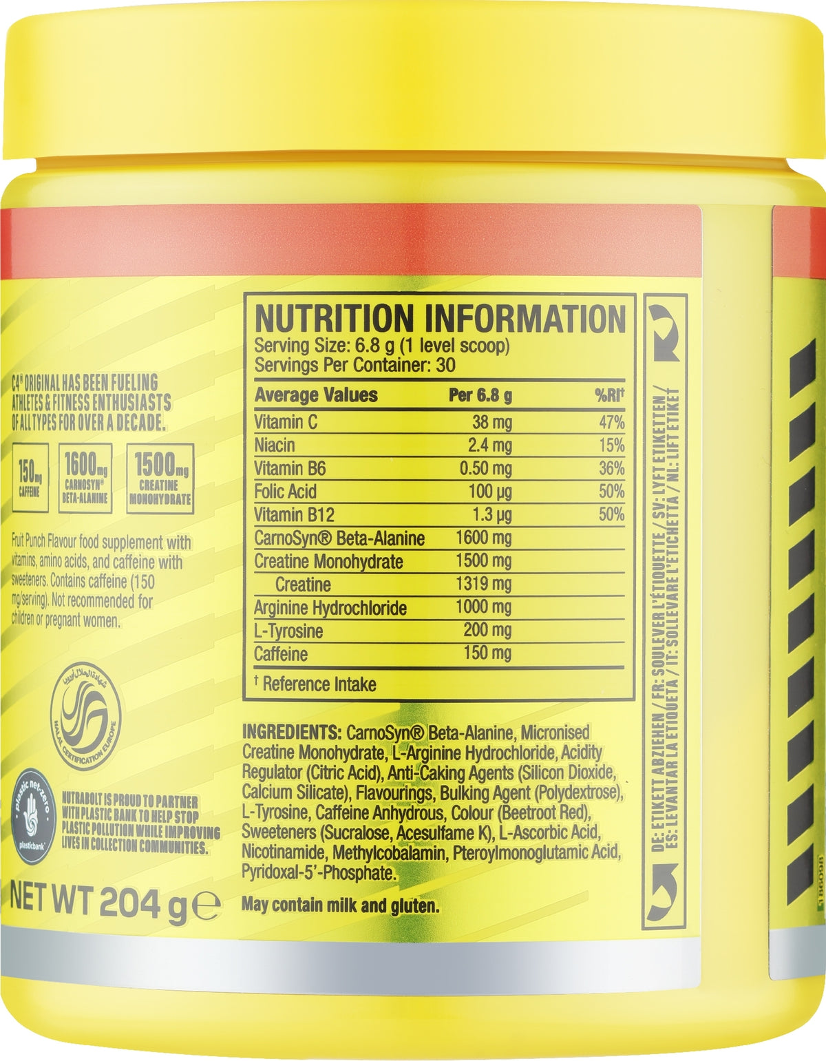 C4 Original 30 Servicios Fruit Punch Cellucor