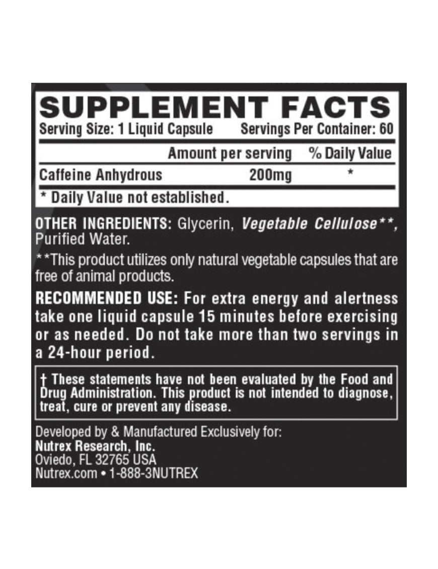 Caffeine 60 Capsulas Nutrex