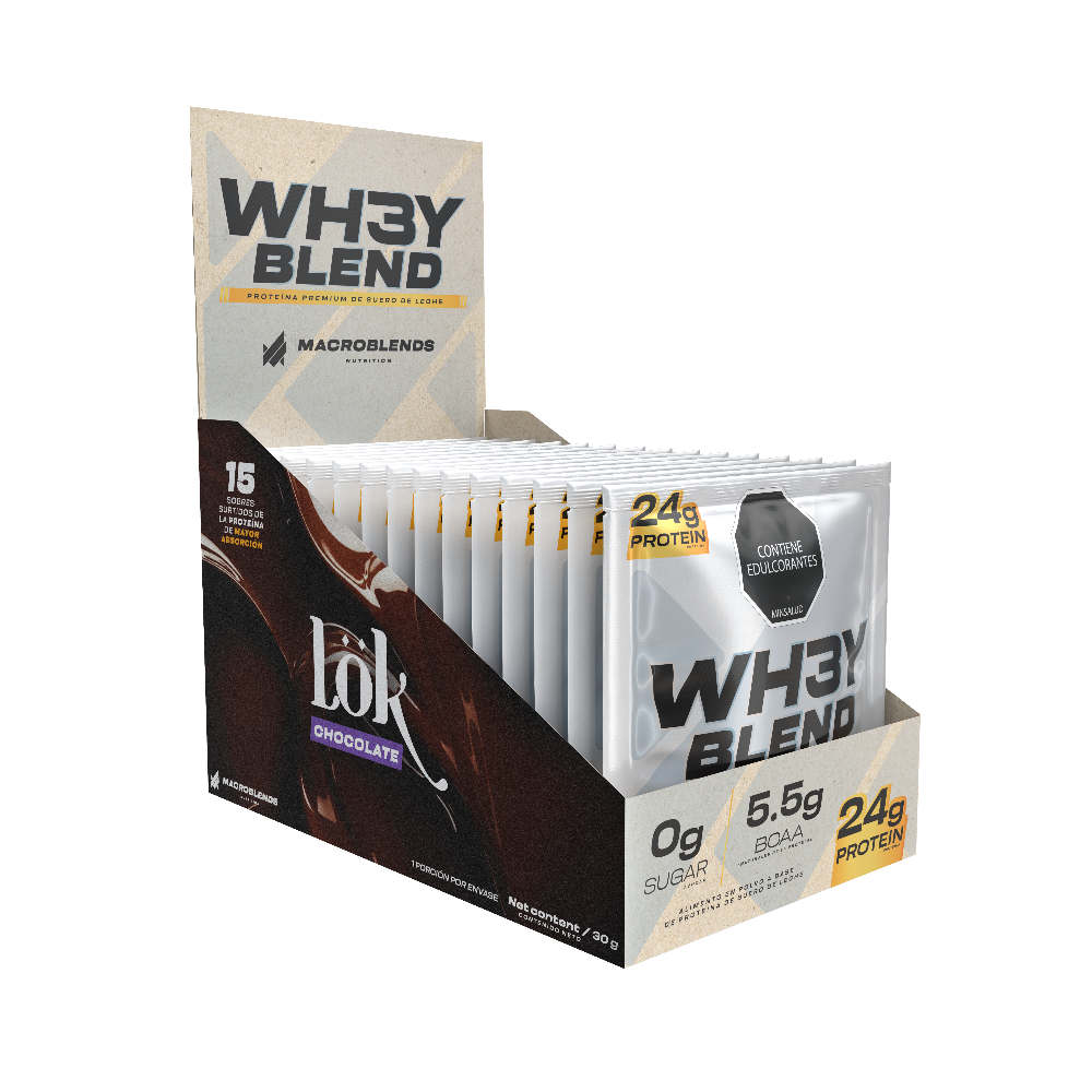 Caja Whey Blend x15 Sachets Macroblends