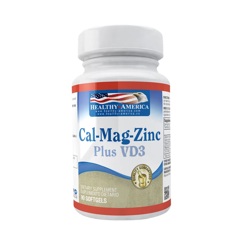 Cal-Mag-Zinc 50 Capsulas Healthy America