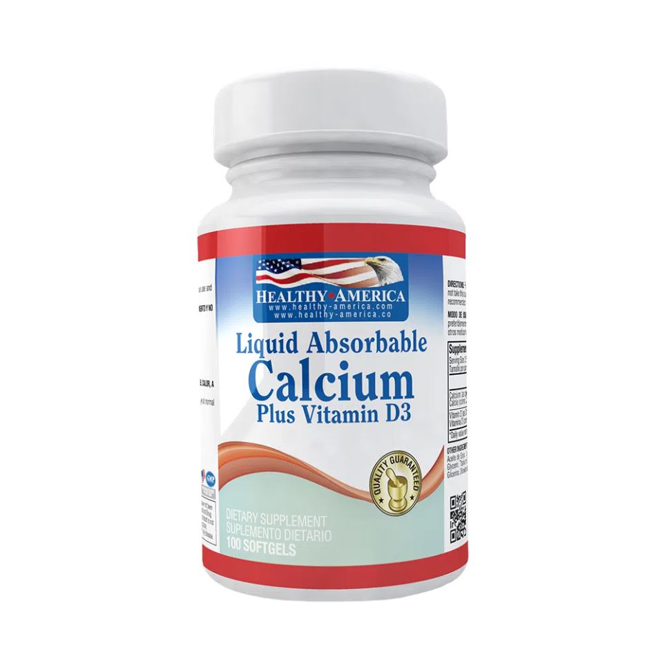 Calcium 100 Capsulas Healthy America