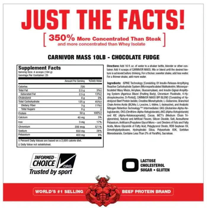 Carnivor Mass 10 Libras Musclemeds