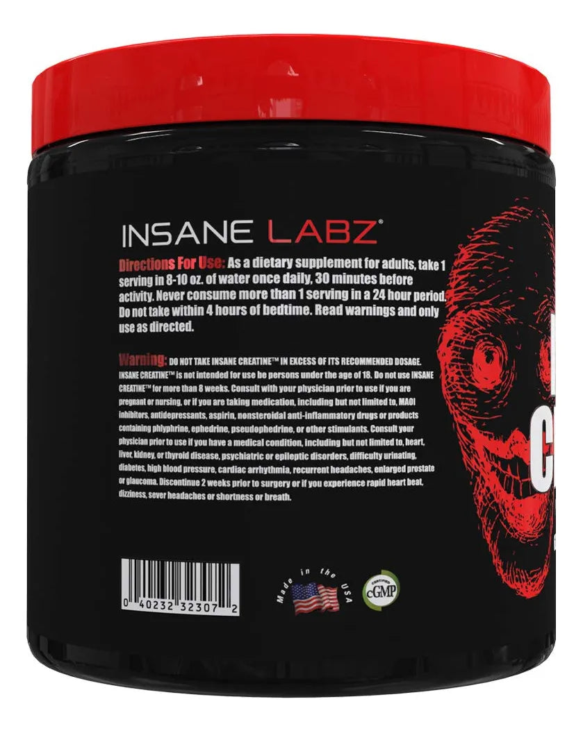 Creatine Monohydrate 60 Servicios Insane Labz