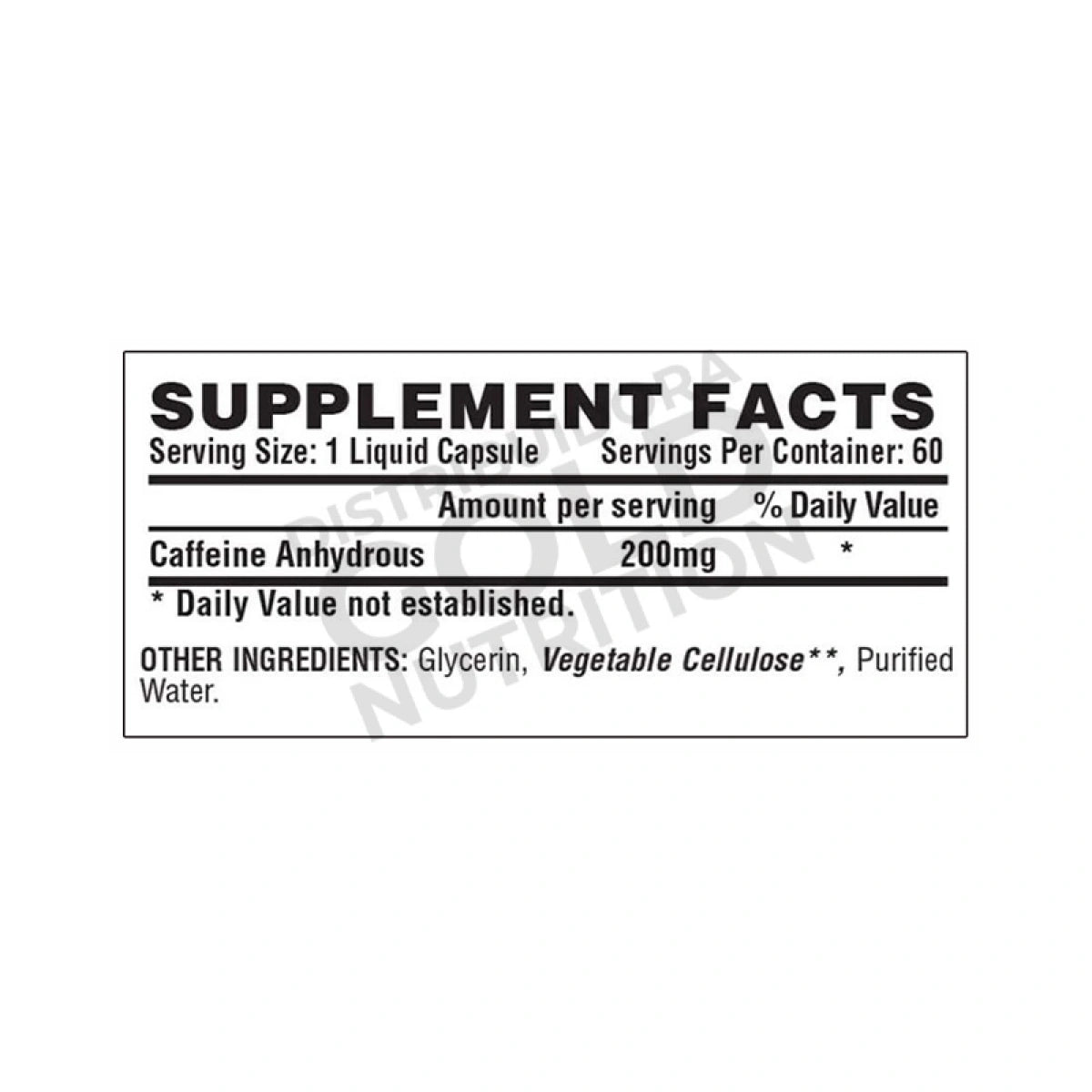 Caffeine 60 Capsulas Nutrex