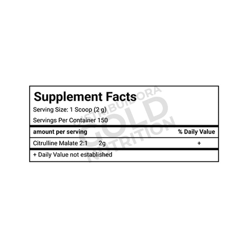 Citruline Malate Allmax 150 Servicios 300 Gramos