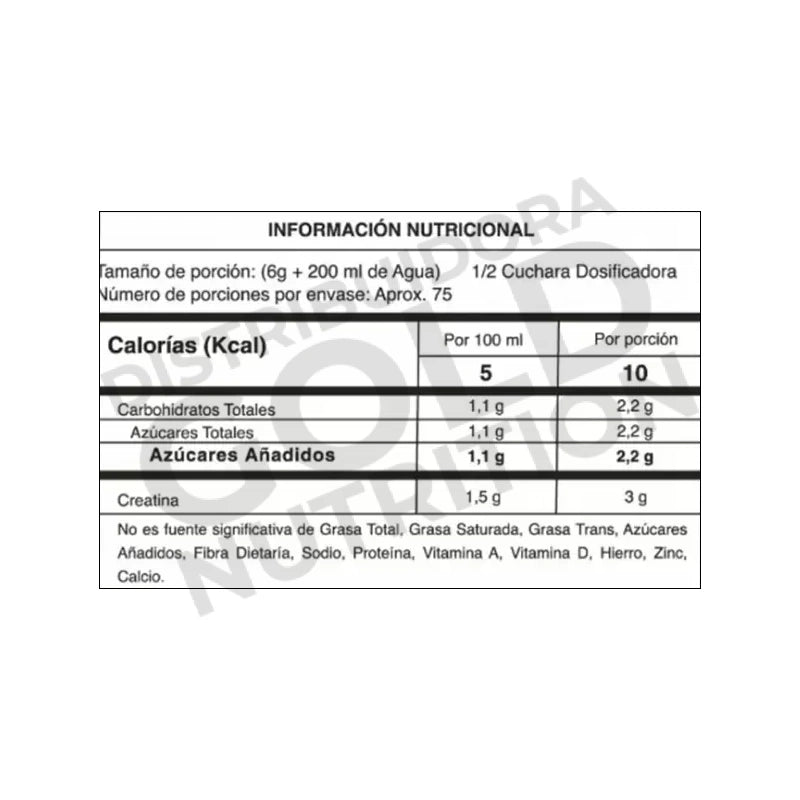 Crea-tine Complex 75 Servicios TNT Neopharma