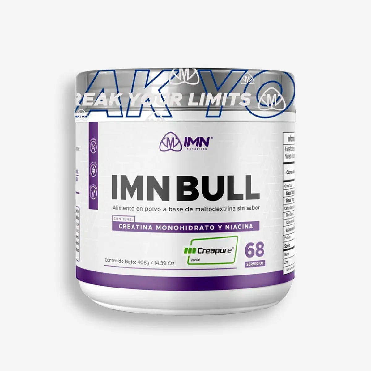Creatina IMN BULL 68 Servicios IMN Nutrition