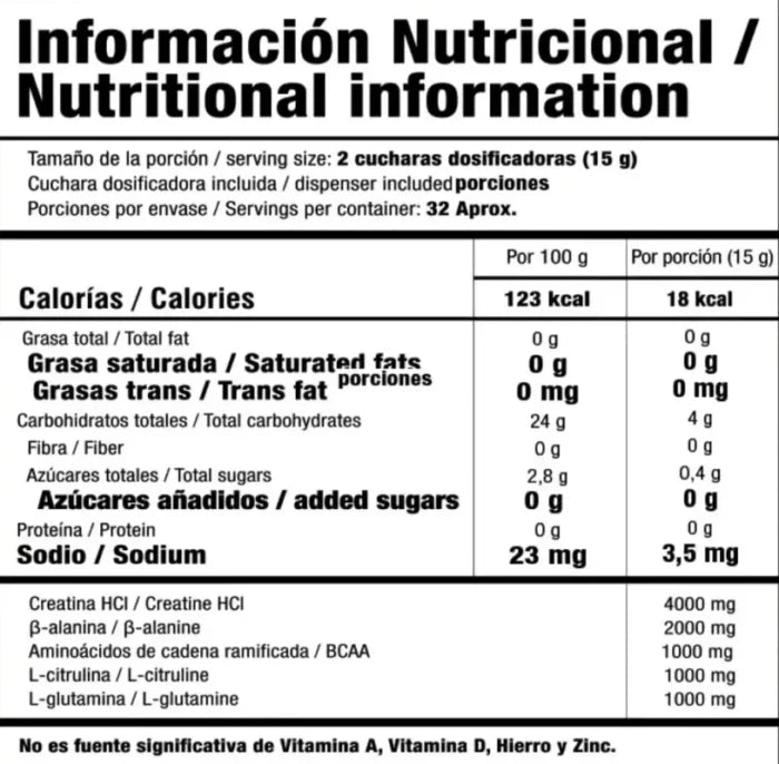 Creatina Smart A-Tack HCL 32 Servicios Smart Nutrition
