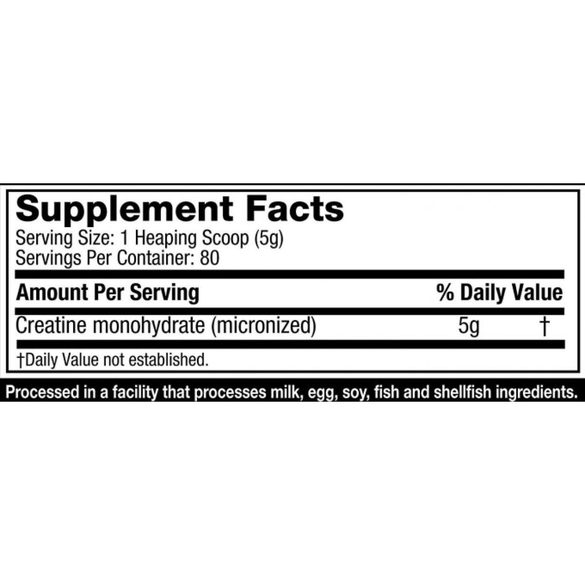 Creatine 100% Monohydrate Platinum 80 Servicios Muscletech