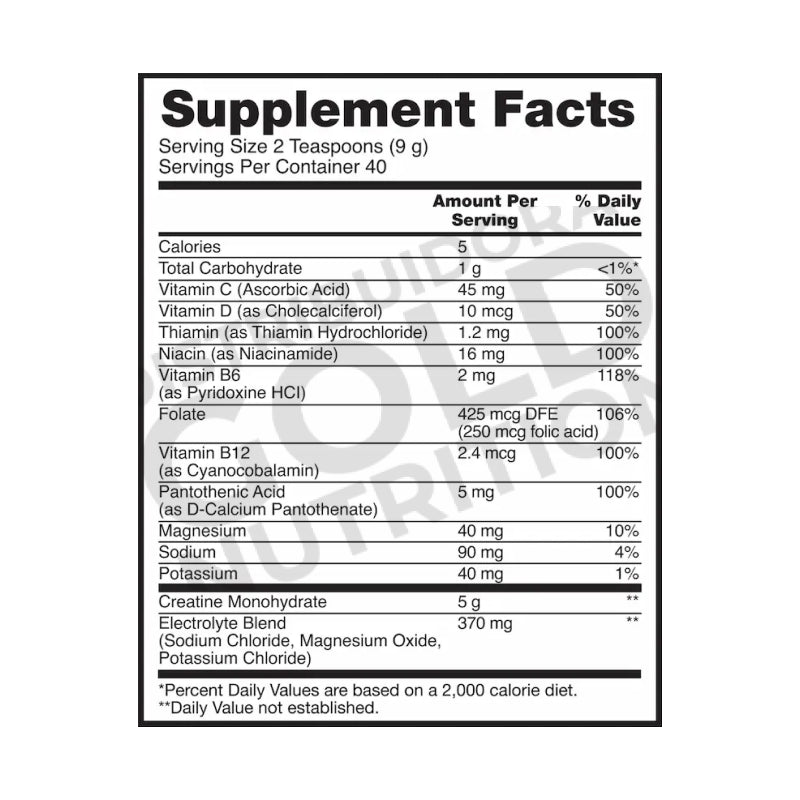 Creatine + Optimum Nutrition 40 servicios Sabor Orange
