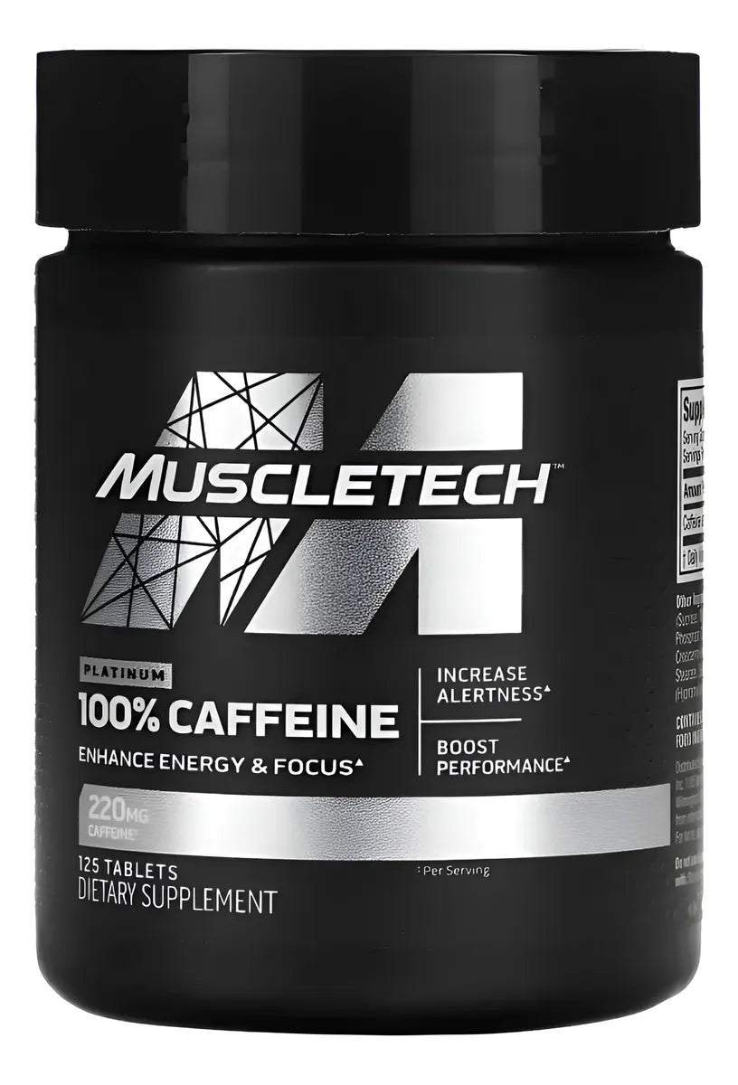 100% Platinum Caffeine 125 Capsulas Muscletech