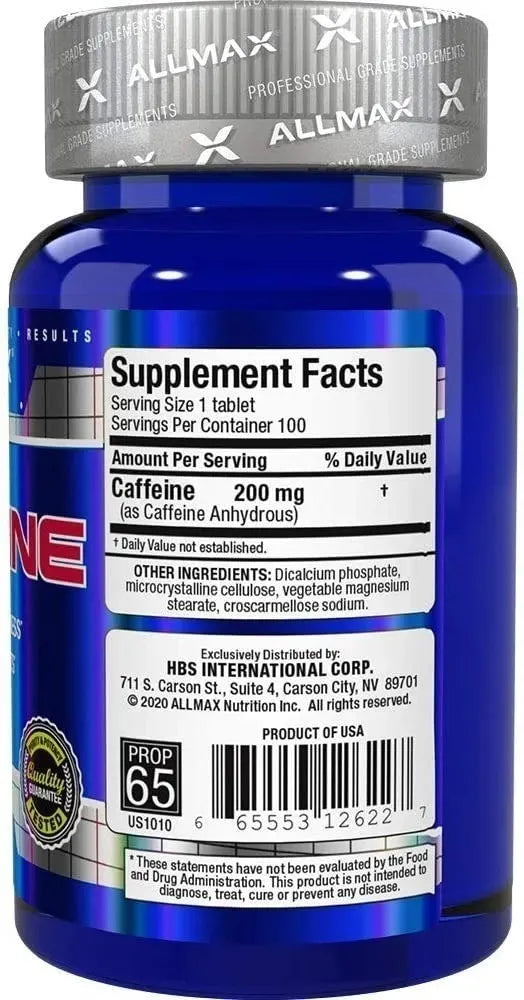 Caffeine Allmax 100 Capsulas
