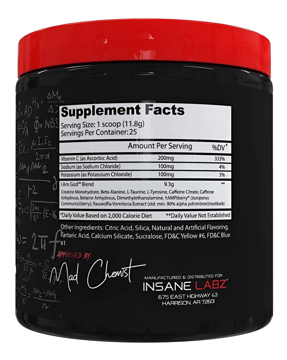 I am God 25 Servicios Insane Labz