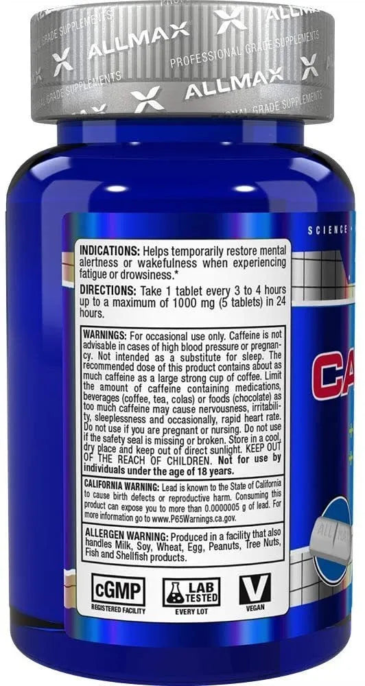Caffeine Allmax 100 Capsulas