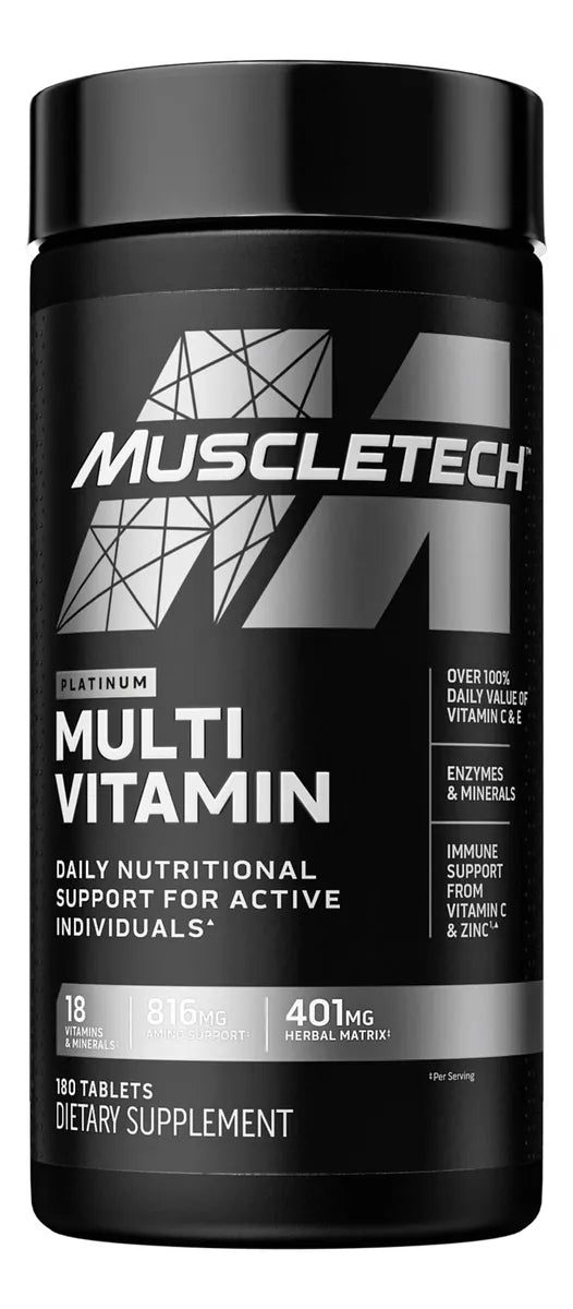 Platinum Multivitamin 180 Capsulas Muscletech