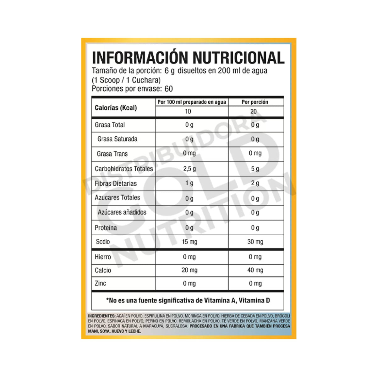 Greens MIx 60 Servicios Macroblends