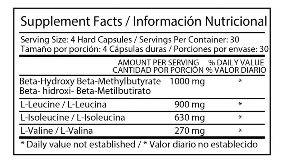HMB 60 Cápsulas Healthy Sports