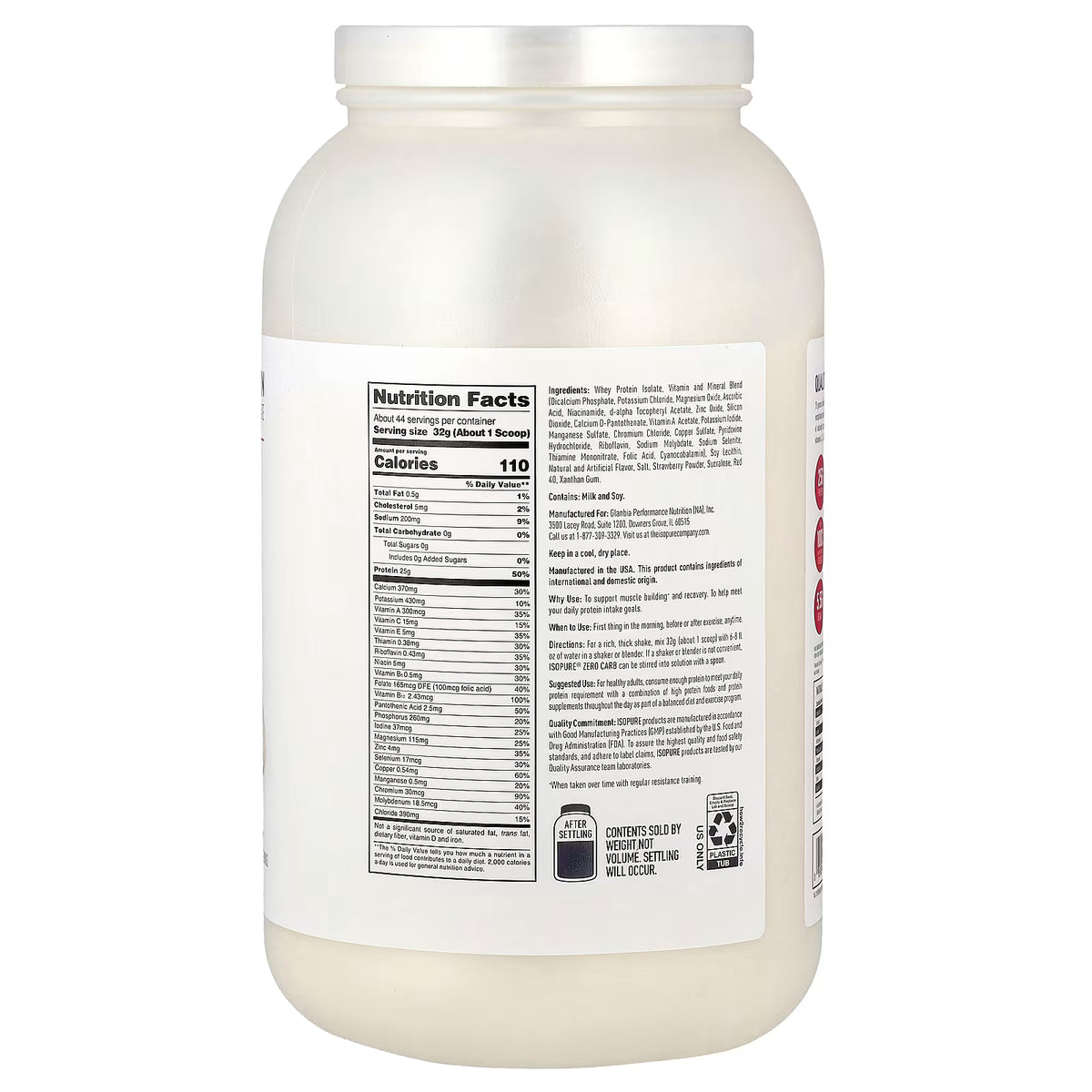 Iso Pure 3 Libras Nature's Best