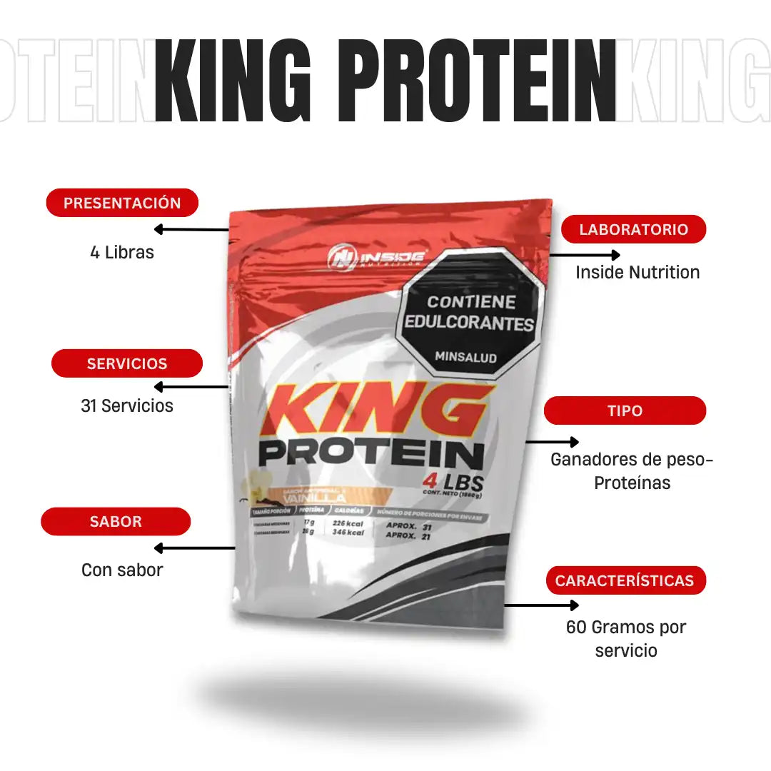 King Protein 4 Libras Inside Nutrition