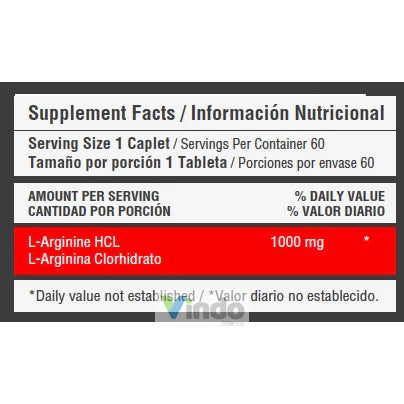 L-Arginina 60 Capsulas Healthy Sports