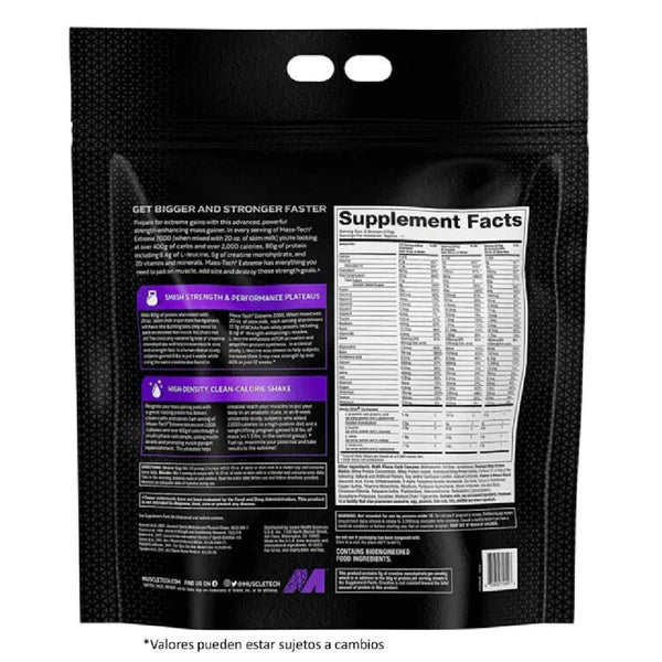 Mass Tech Extreme 12 Libras  Muscletech