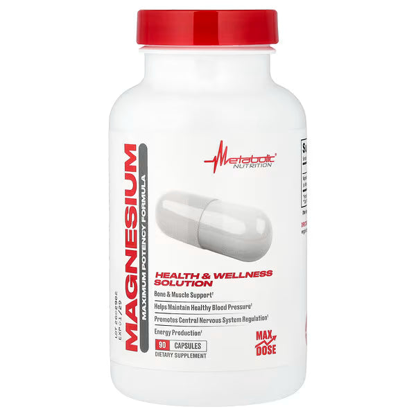 Magnesio 90 Capsulas Metabolic Nutrition