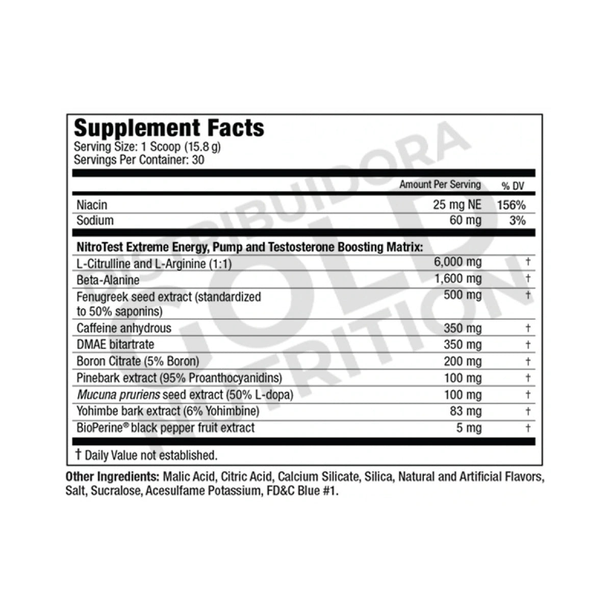 Nitro Test 30 Servicios Musclemeds