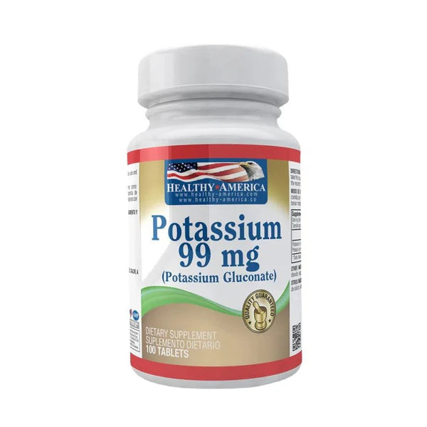 Potassium 100 Tabletas 99 Mg Healthy America