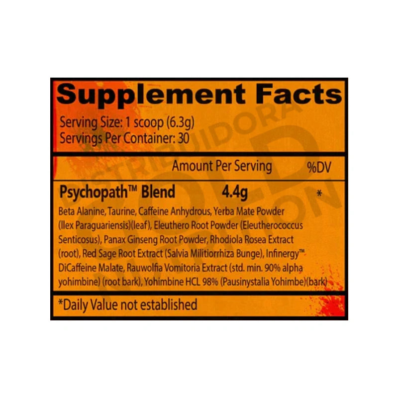 Psychopath 30 Servicios Insane Labz