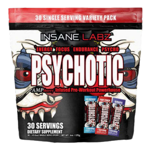 Bolsa Psychotic Tradicional x30 Sachets Sabores Surtidos  Insane Labz