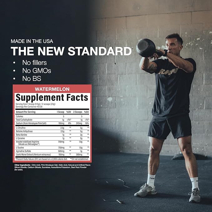 Pum Non Stim Pre-workout 30 Servicios - Raw