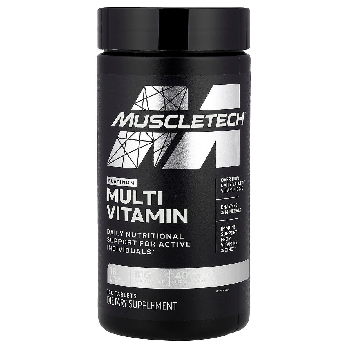 Platinum Multivitamin 180 Capsulas Muscletech