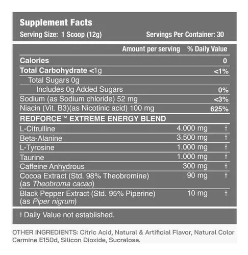 Red Demon Pre-Workout 30 Servicios Redforce