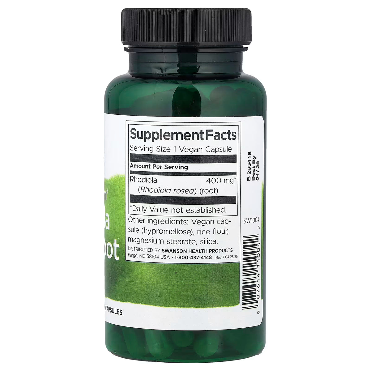 Rhodiola Rosea Root 100 Capsulas Swanson