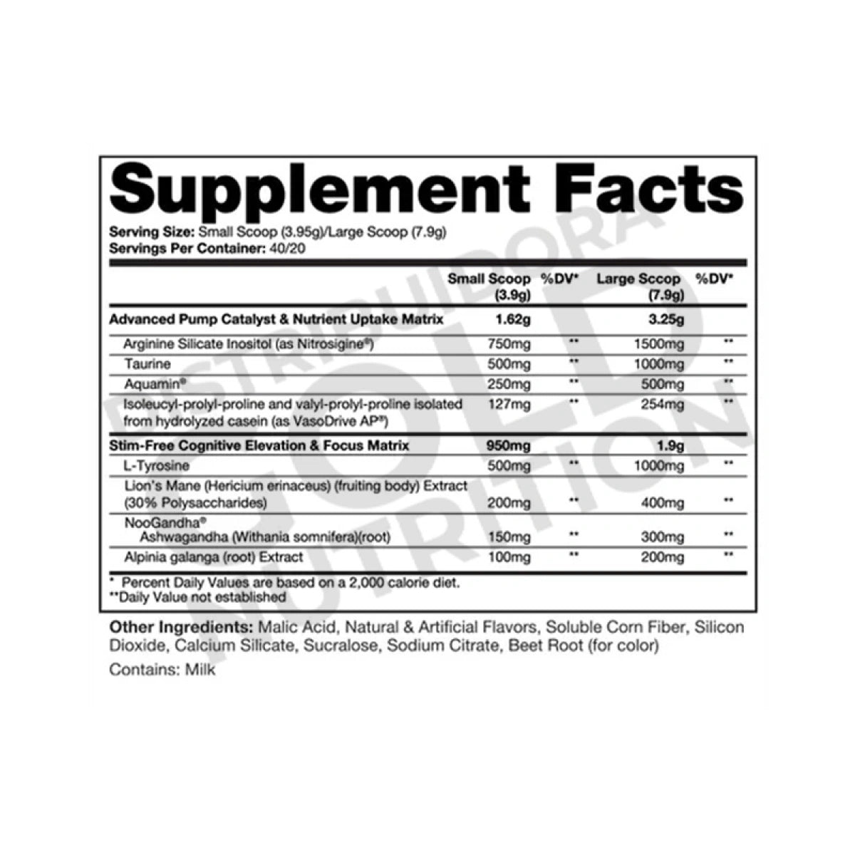 Mr. Veinz Pre-Workout No Stim 40 Servicios Dragon Pharma