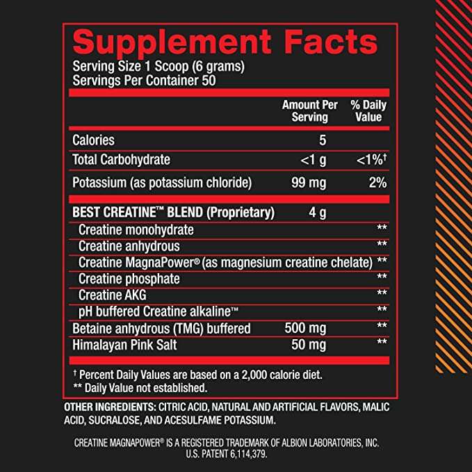 Suplemento De Creatina BPI Sports 50 Servicios Fruit Punch