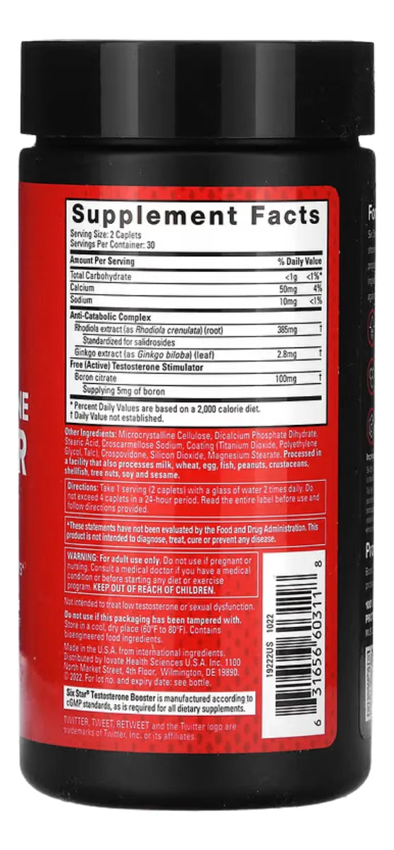 Testosterone Booster 60 Capsulas Muscletech