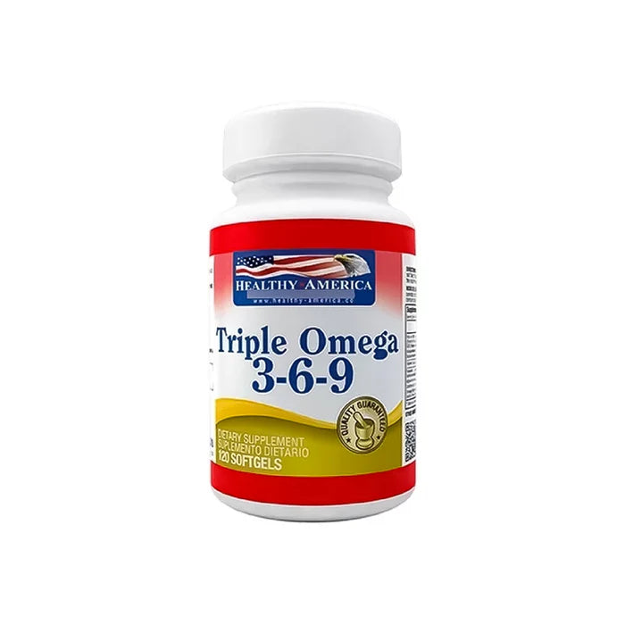Triple Omega 3-6-9 (120 Capsulas 1200 Mg)  Healthy America