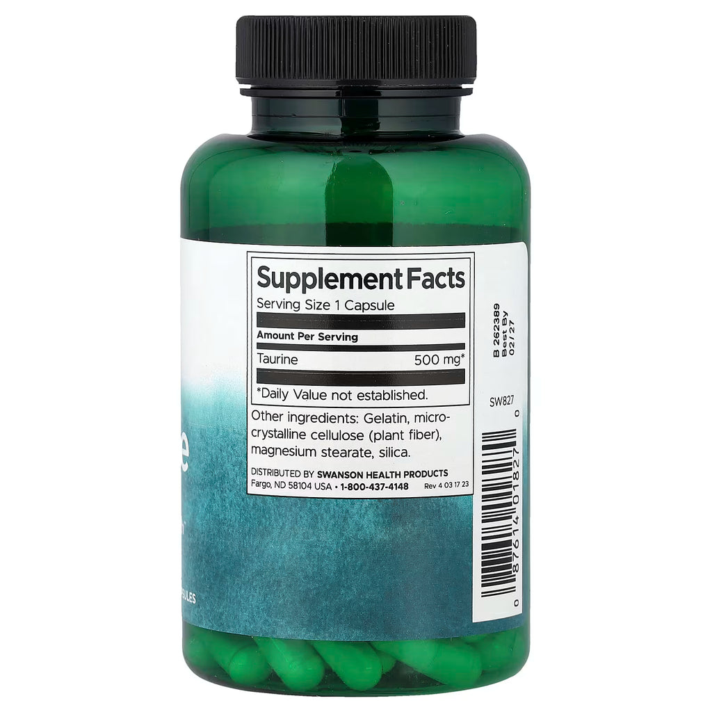 Taurine 100 capsulas Swanson