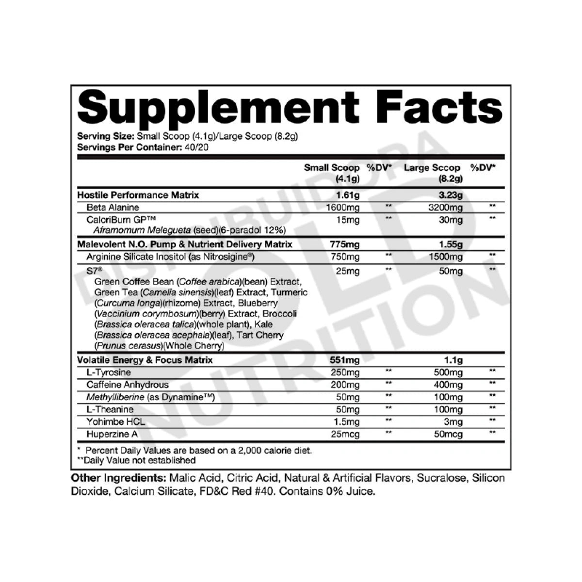 Venom Pre-Workout 40 Servicios Dragon Pharma