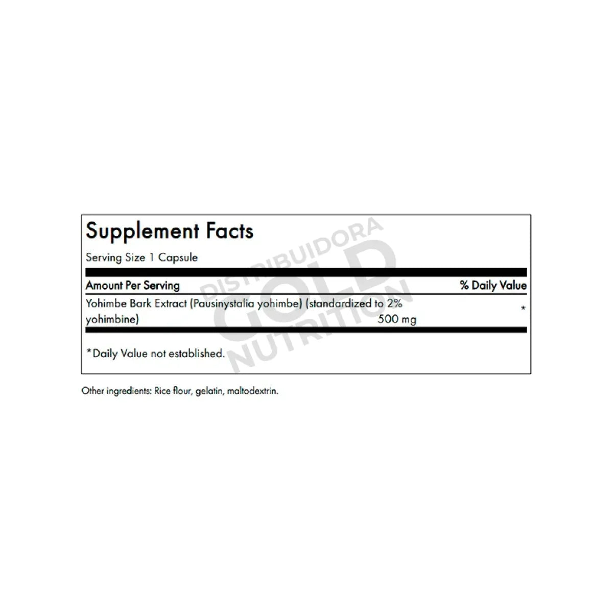 Yohimbe 500mg 120 Cápsulas Swanson