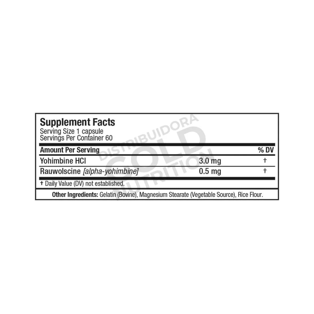 Yohimbine Allmax 60 Capsulas